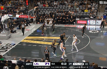 湖人战胜马刺，取得重要胜利